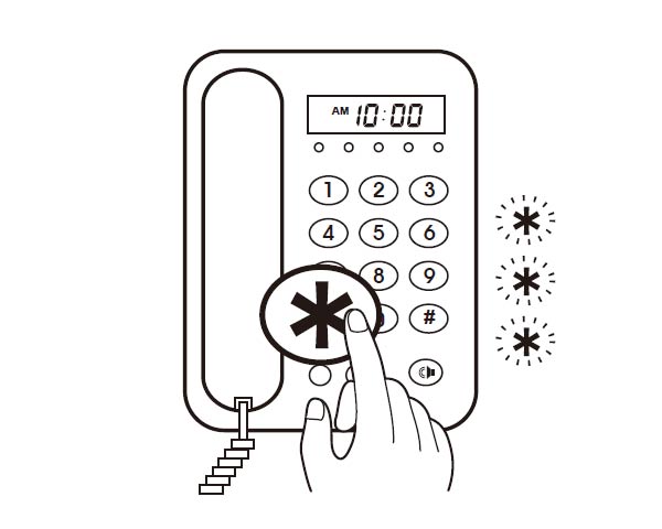 끄기 - 전화기의 ‘’버튼을 3번 누르세요